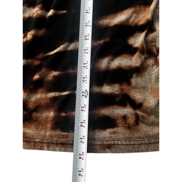 Ghostface Death Tarot Card Custom Bleach Tie Dye Black T-Shirt Size L Horror Y2K - Picture 4 of 6